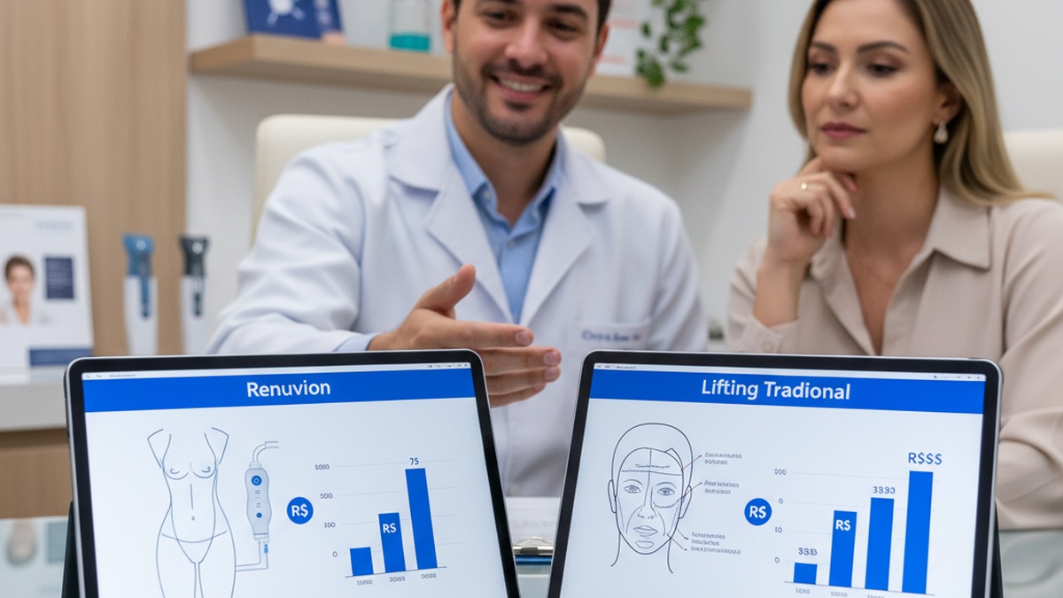 Imagem de Tecnologias - Comparação de Preços: Renuvion vs. Lifting Tradicional