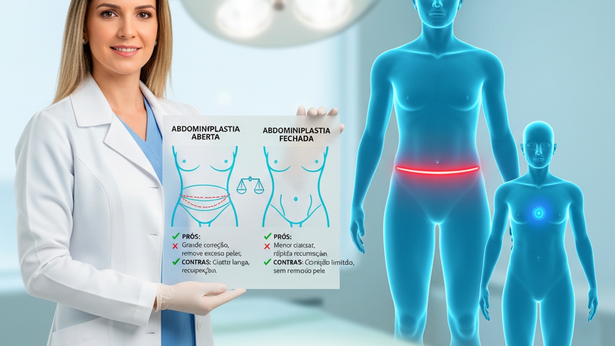 Imagem de Abdominoplastia - Comparativo entre Abdominoplastia Aberta e Fechada: Prós e Contras