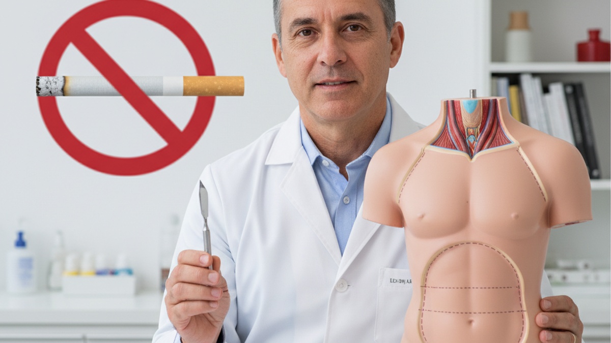 Imagem de Lipoabdominoplastia - Lipoabdominoplastia e Tabagismo: Riscos e Recomendações Essenciais