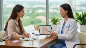 Imagem de Mamoplastia Redutora - Mamoplastia Redutora: O que Esperar na Primeira Consulta