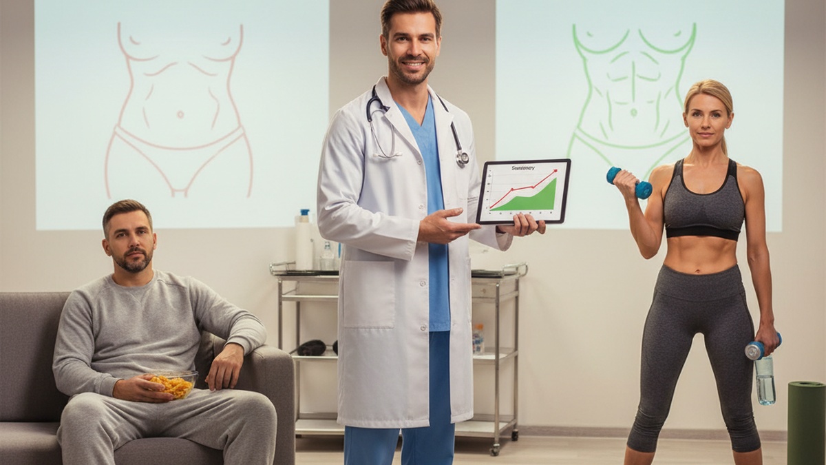 Imagem de Lipoabdominoplastia - Sedentários vs. ativos: como o estilo de vida influencia nos resultados da lipoabdominopla...
